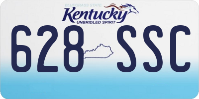 KY license plate 628SSC