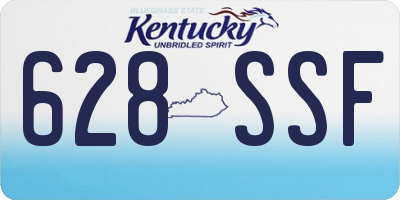 KY license plate 628SSF