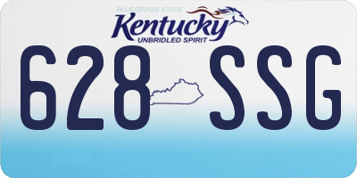 KY license plate 628SSG