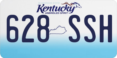 KY license plate 628SSH