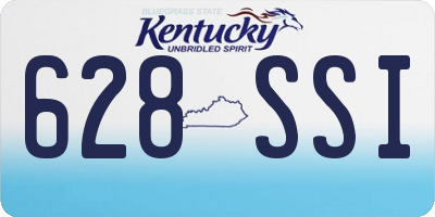 KY license plate 628SSI