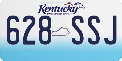 KY license plate 628SSJ