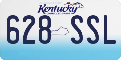 KY license plate 628SSL