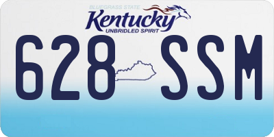 KY license plate 628SSM
