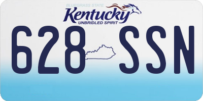 KY license plate 628SSN