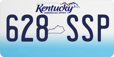 KY license plate 628SSP