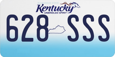 KY license plate 628SSS
