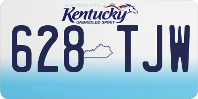 KY license plate 628TJW