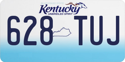 KY license plate 628TUJ