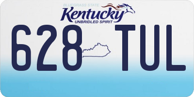 KY license plate 628TUL