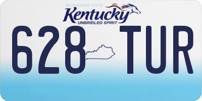 KY license plate 628TUR