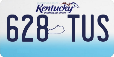 KY license plate 628TUS