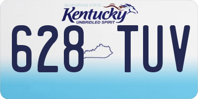 KY license plate 628TUV
