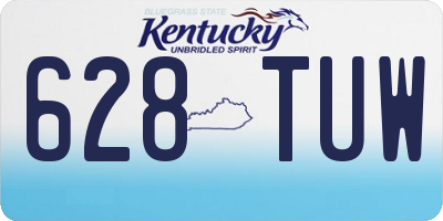 KY license plate 628TUW