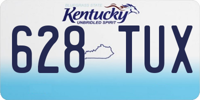 KY license plate 628TUX