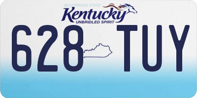 KY license plate 628TUY