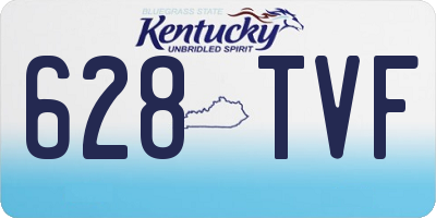KY license plate 628TVF