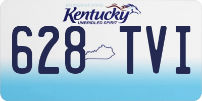 KY license plate 628TVI