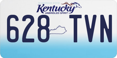 KY license plate 628TVN