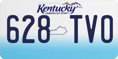KY license plate 628TVO