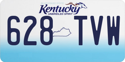 KY license plate 628TVW