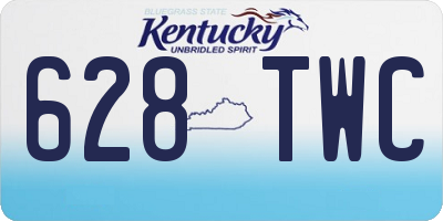 KY license plate 628TWC