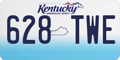 KY license plate 628TWE