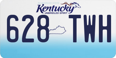 KY license plate 628TWH