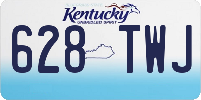 KY license plate 628TWJ