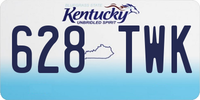 KY license plate 628TWK