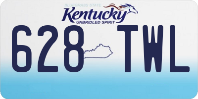 KY license plate 628TWL