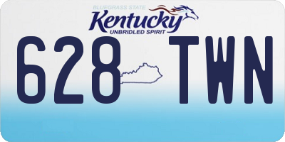 KY license plate 628TWN