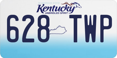 KY license plate 628TWP