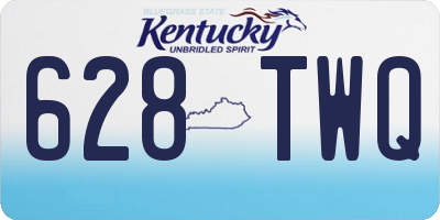 KY license plate 628TWQ