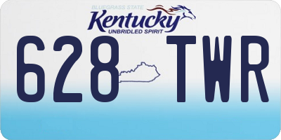 KY license plate 628TWR