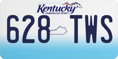 KY license plate 628TWS