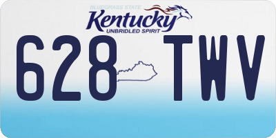 KY license plate 628TWV