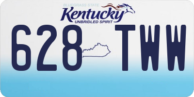KY license plate 628TWW
