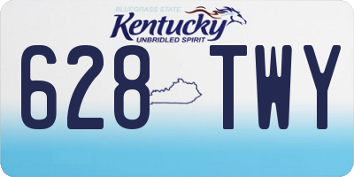 KY license plate 628TWY