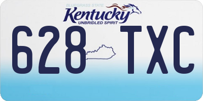 KY license plate 628TXC