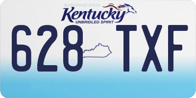 KY license plate 628TXF
