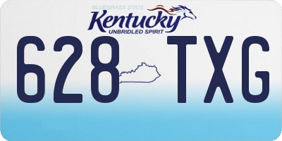 KY license plate 628TXG
