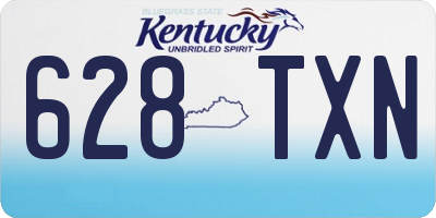 KY license plate 628TXN