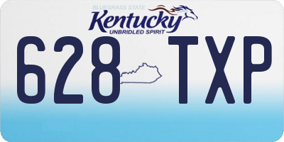 KY license plate 628TXP