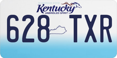 KY license plate 628TXR