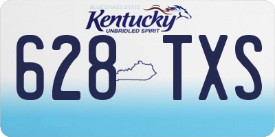 KY license plate 628TXS