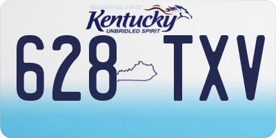 KY license plate 628TXV