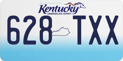 KY license plate 628TXX
