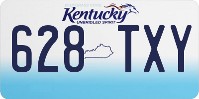 KY license plate 628TXY
