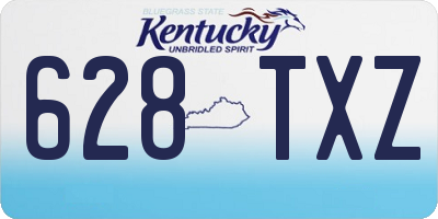 KY license plate 628TXZ